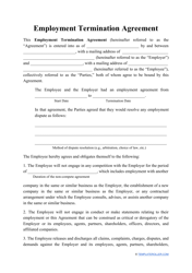 Document preview: Employment Termination Agreement Template