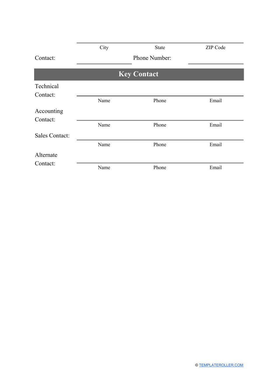 Customer Information Sheet Template, Page 2