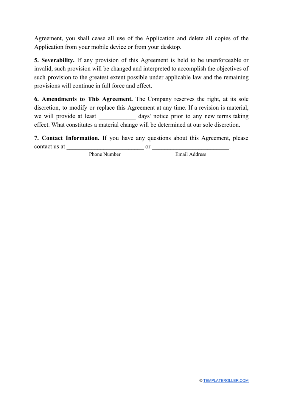 End User License Agreement Template, Page 2