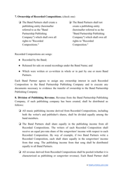 Band Partnership Agreement Template, Page 3