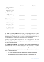 Band Partnership Agreement Template, Page 5