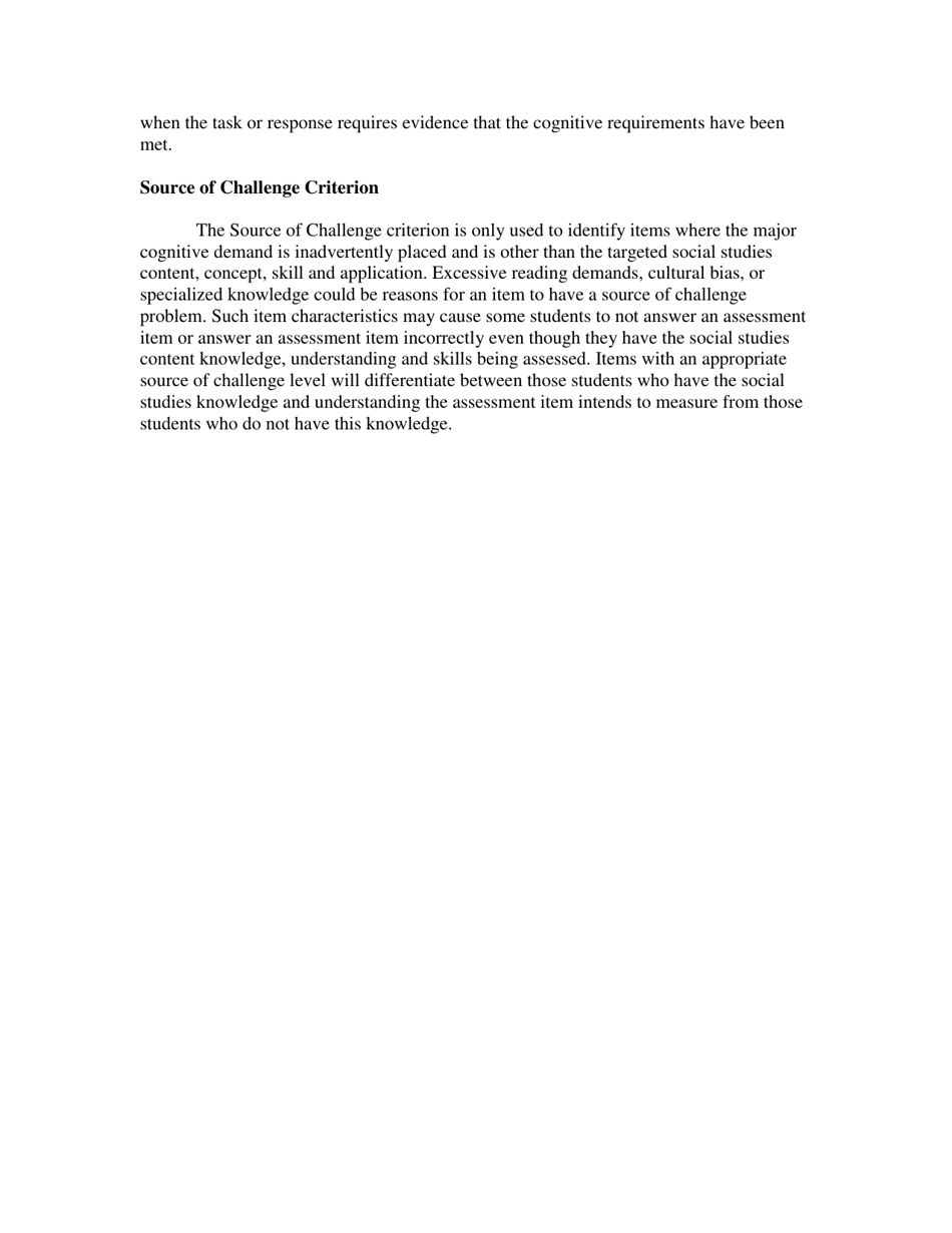 Depth-Of-Knowledge Levels for Four Content Areas - Norman L. Webb, Page 9