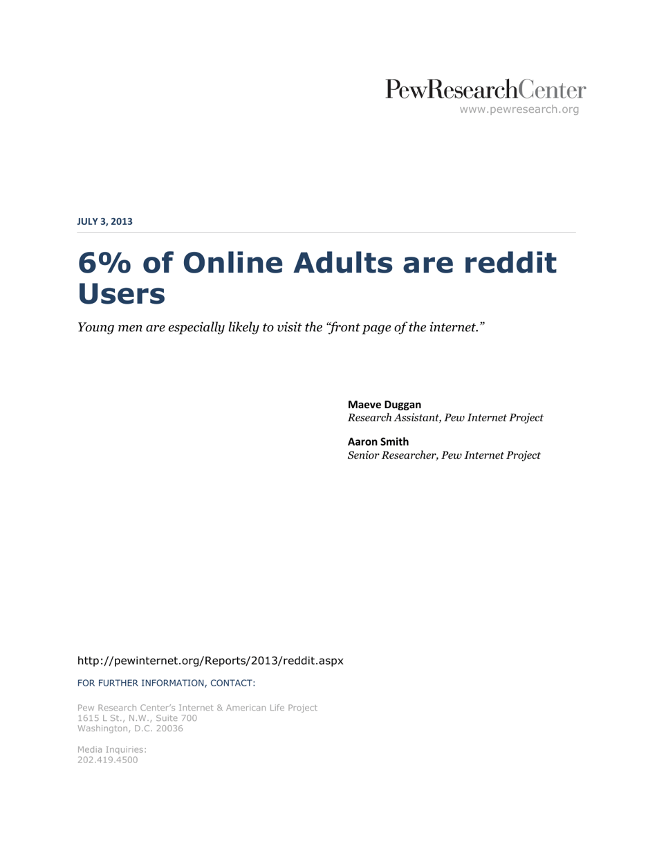 Graph showing online adults using Reddit