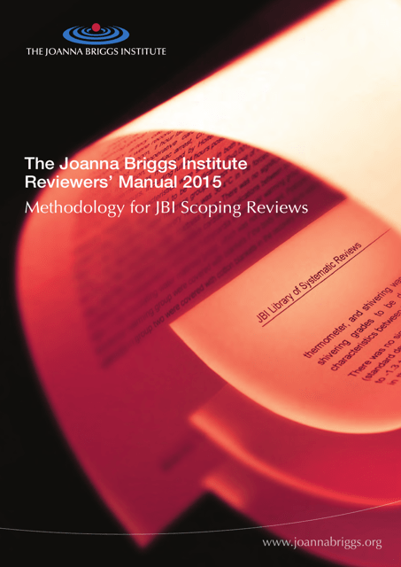 Methodology for Jbi Scoping Reviews - the Joanna Briggs Institute, 2015
