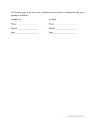 Recording Contract Template, Page 5