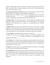 Business Purchase Agreement Template, Page 2