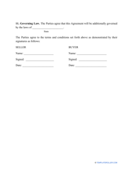 Business Purchase Agreement Template, Page 3