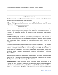 Internship Agreement Template, Page 2