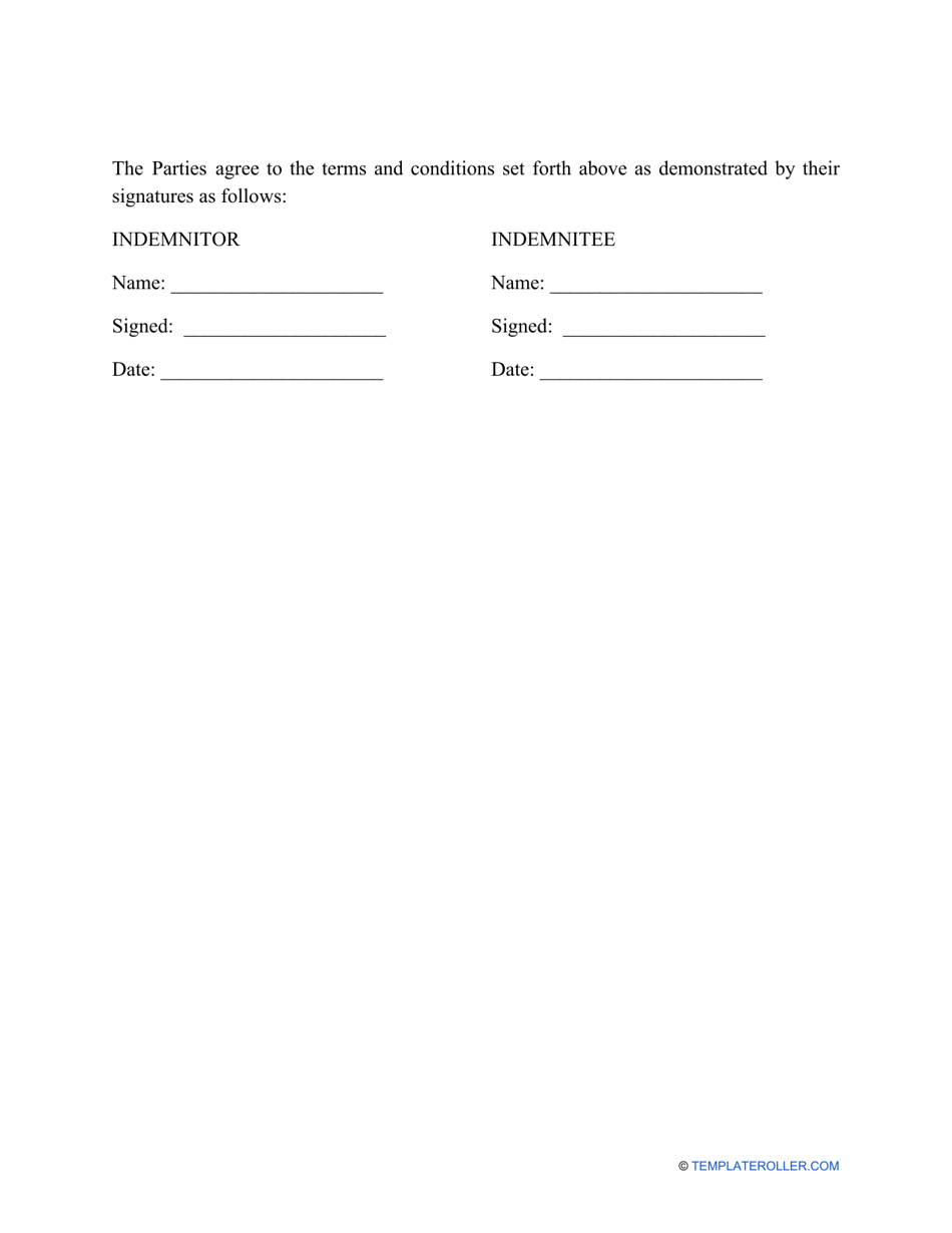 Hold Harmless Agreement Template, Page 3