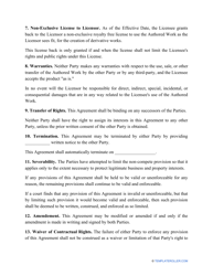 License Agreement Template, Page 4