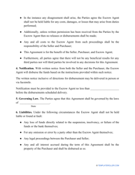 Escrow Agreement Template, Page 2