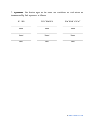 Escrow Agreement Template, Page 3