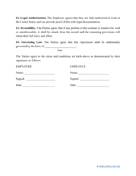 Compensation Agreement Template, Page 3