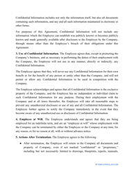 Employee Non-disclosure Agreement Template, Page 2