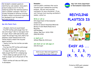 Recycling Plastics Is as Easy as 1 , 2, 3 (4, 5, 6, 7) - New York, Page 2
