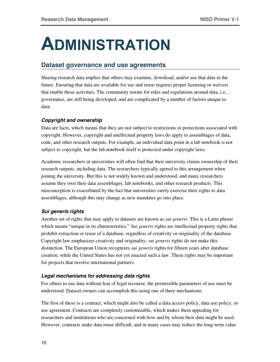 Research Data Management - National Information Standards Organization (Niso), Page 14