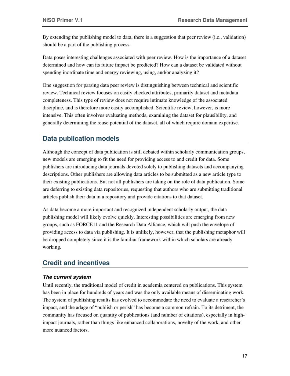 Research Data Management - National Information Standards Organization (Niso), Page 21