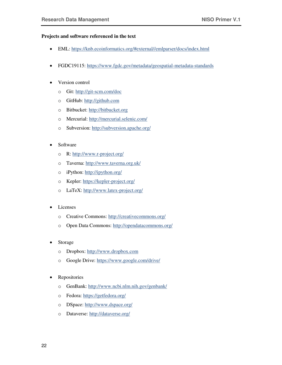 Research Data Management - National Information Standards Organization (Niso), Page 26