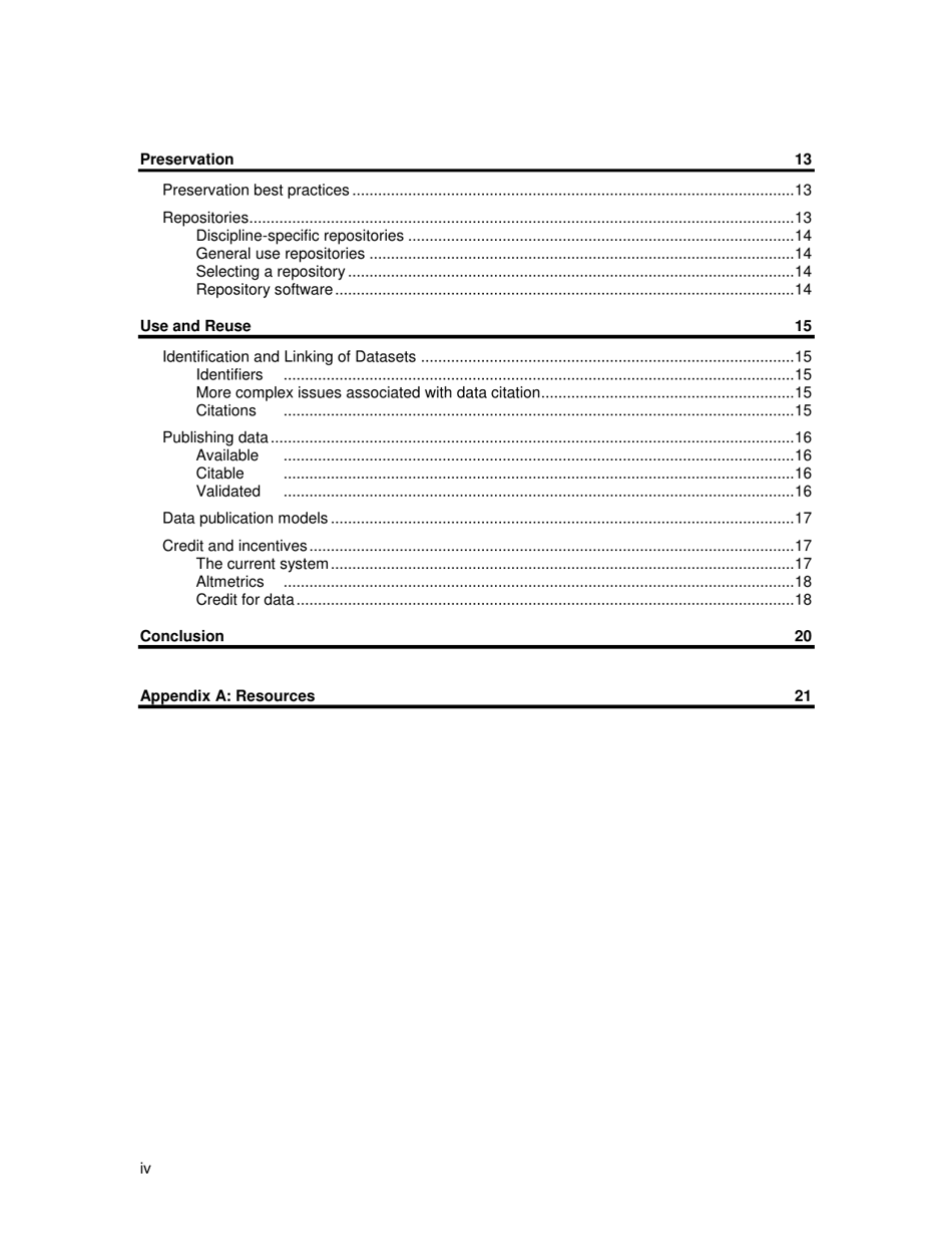 Research Data Management - National Information Standards Organization (Niso), Page 4