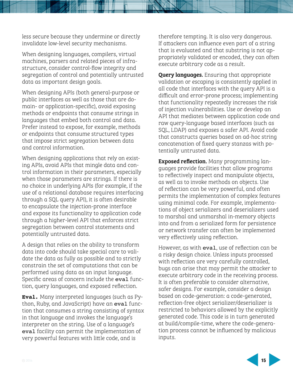 Avoiding the Top 10 Software Security Design Flaws - Ieee Center for Secure Design, Page 15