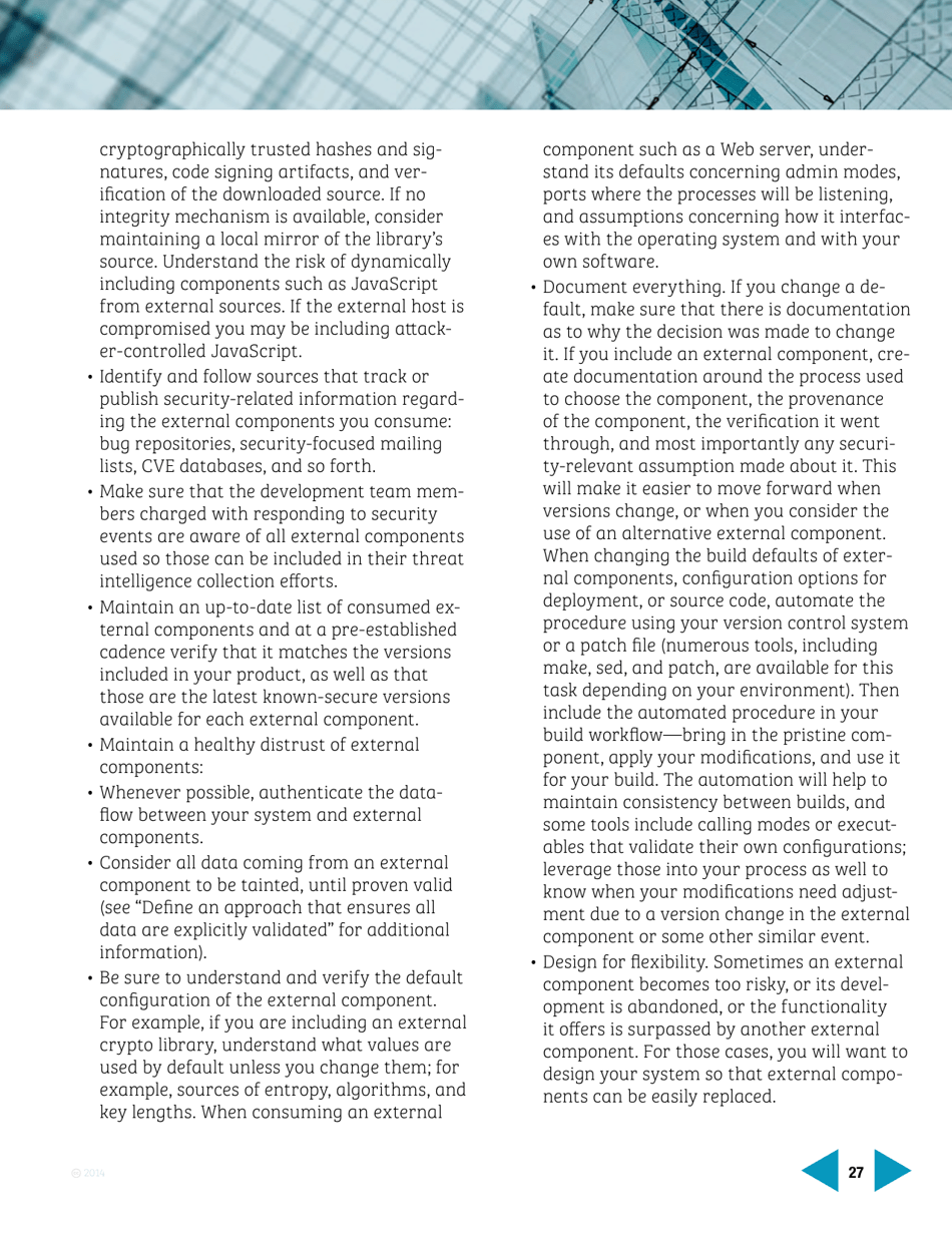 Avoiding the Top 10 Software Security Design Flaws - Ieee Center for Secure Design, Page 27