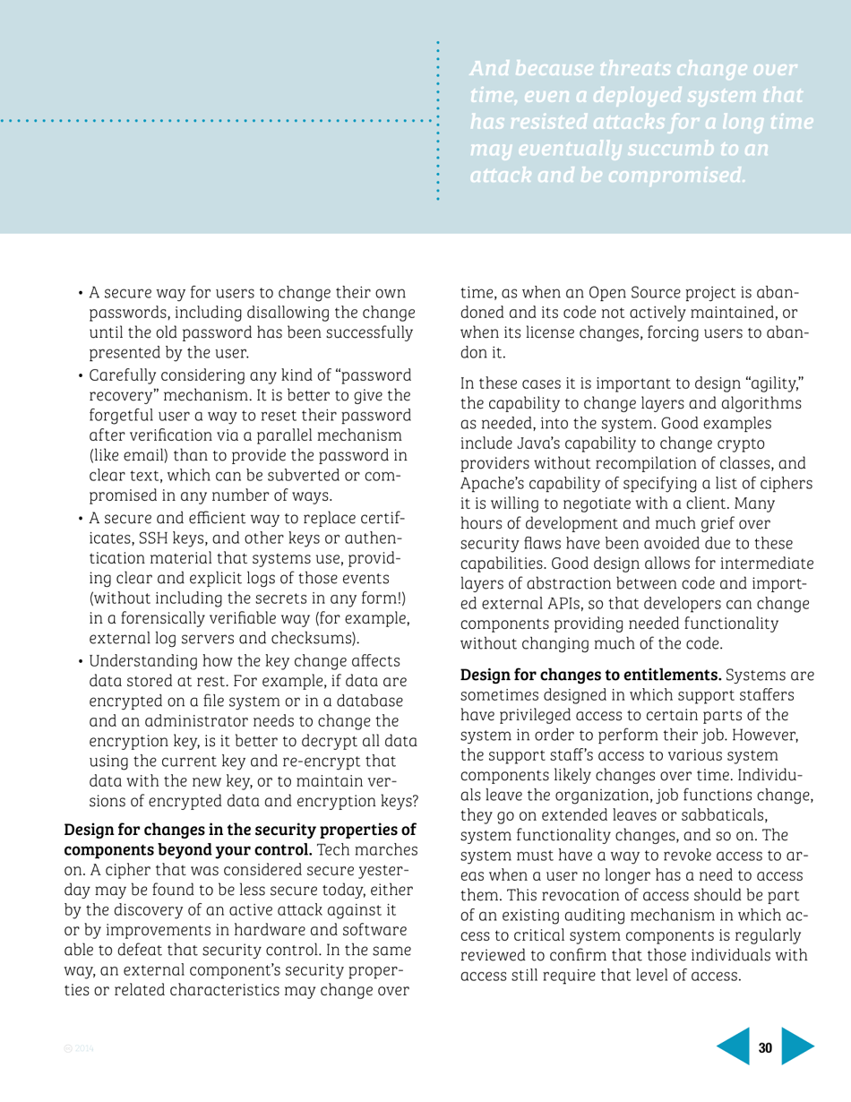 Avoiding the Top 10 Software Security Design Flaws - Ieee Center for Secure Design, Page 30