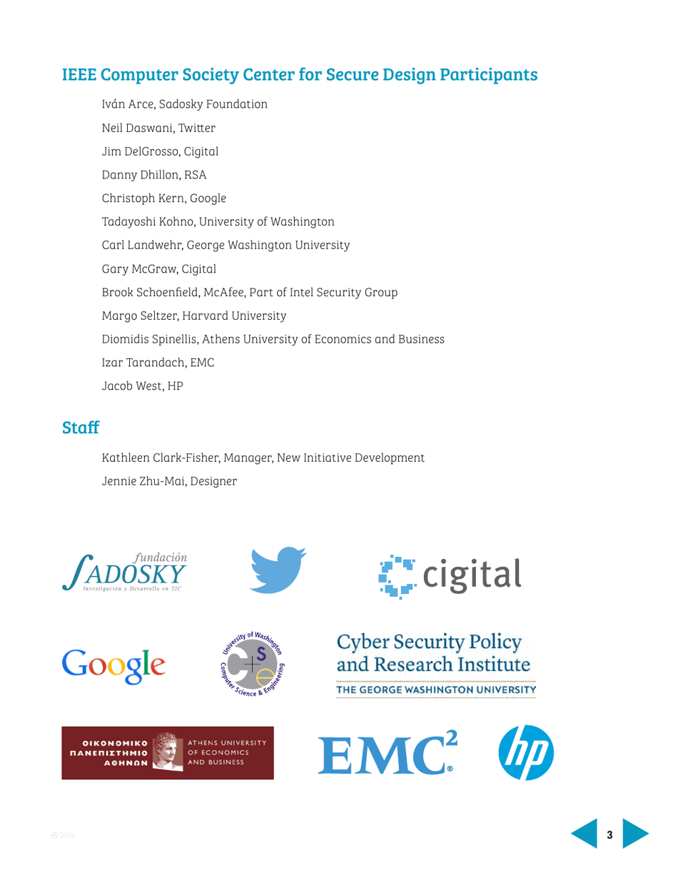 Avoiding the Top 10 Software Security Design Flaws - Ieee Center for Secure Design, Page 3