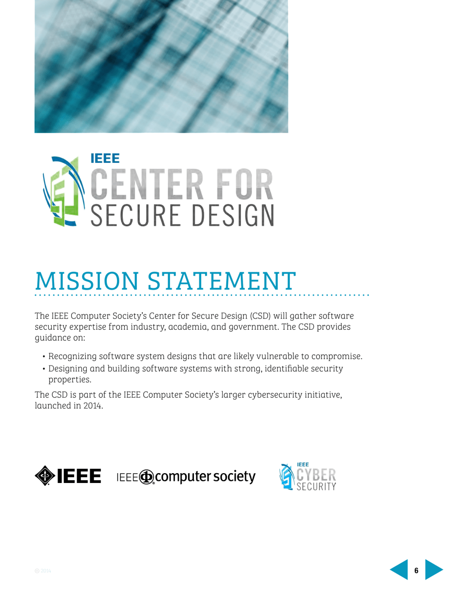 Avoiding the Top 10 Software Security Design Flaws - Ieee Center for Secure Design, Page 6