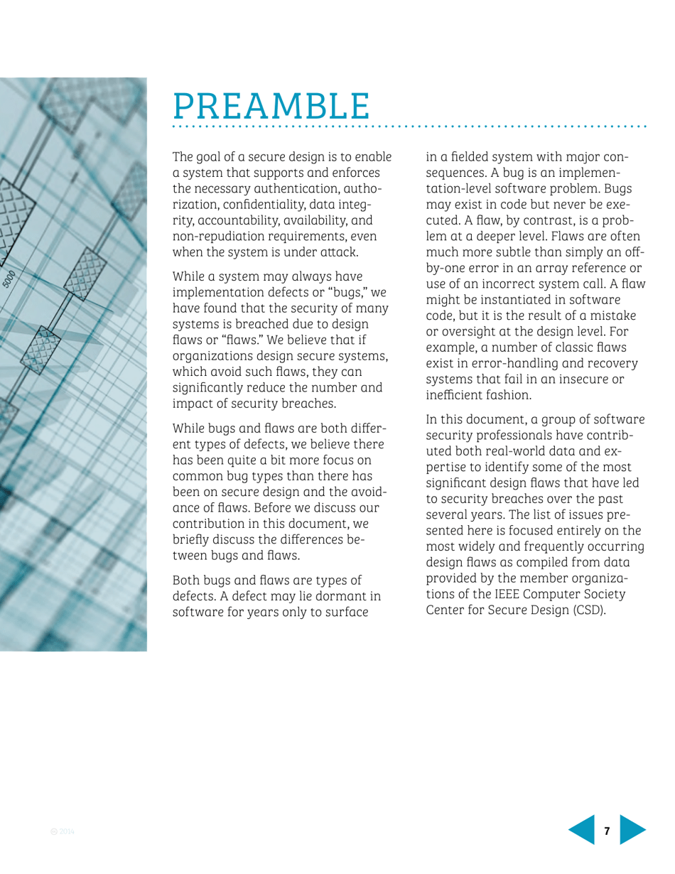 Avoiding the Top 10 Software Security Design Flaws - Ieee Center for Secure Design, Page 7