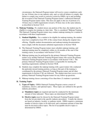 Outreach Training Program Requirements, Page 11
