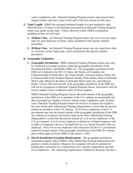 Outreach Training Program Requirements, Page 13