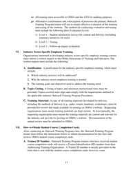 Outreach Training Program Requirements, Page 21