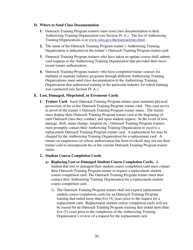 Outreach Training Program Requirements, Page 24