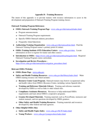 Outreach Training Program Requirements, Page 30