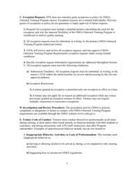 Outreach Training Program Requirements, Page 11