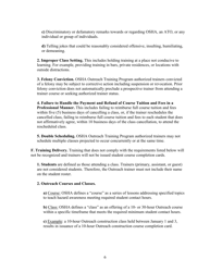 Outreach Training Program Requirements, Page 12
