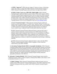 Outreach Training Program Requirements, Page 25