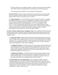 Outreach Training Program Requirements, Page 28