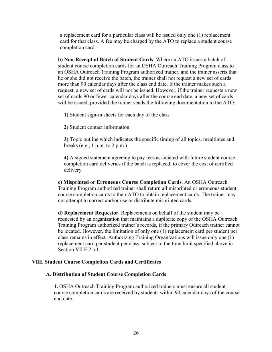 Outreach Training Program Requirements, Page 32