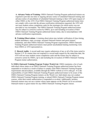 Outreach Training Program Requirements, Page 35
