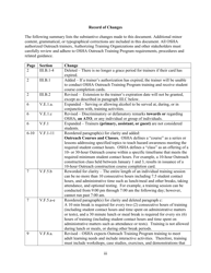 Outreach Training Program Requirements, Page 5