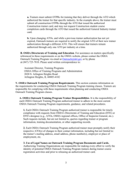 Outreach Training Program Requirements, Page 9