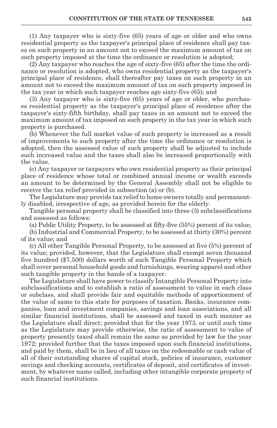 Tennessee Blue Book - Constitution of the State of Tennessee - Tennessee, Page 10