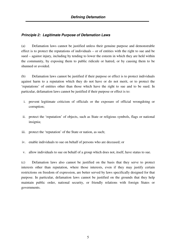 Defining Defamation: Principles on Freedom of Expression and Protection of Reputation - Article 19, Page 11