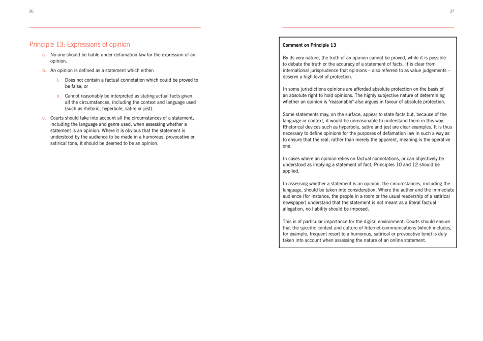 Defining Defamation: Principles on Freedom of Expression and Protection of Reputation - Article 19, Page 15