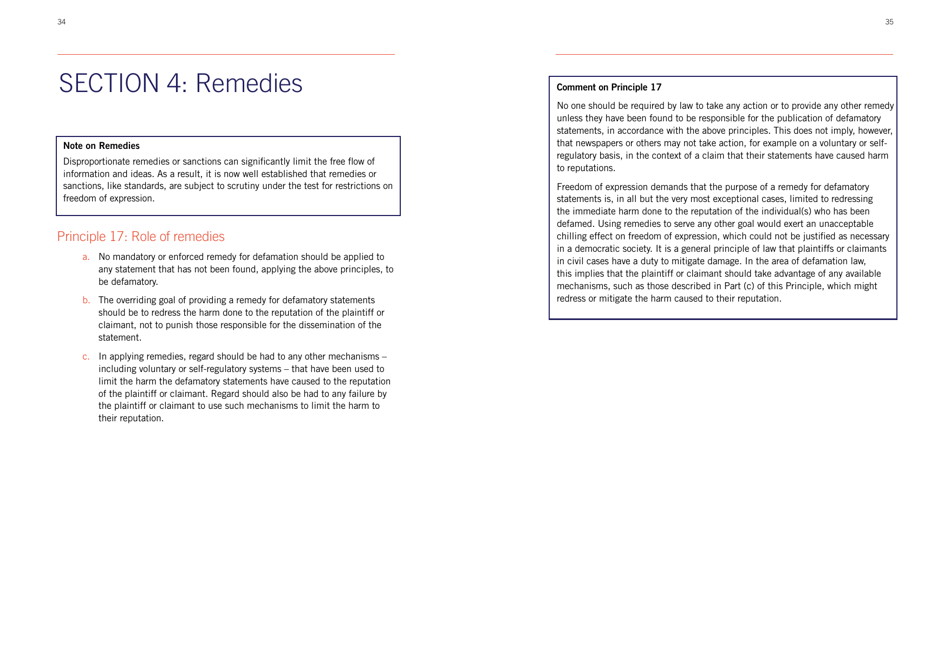Defining Defamation: Principles on Freedom of Expression and Protection of Reputation - Article 19, Page 19