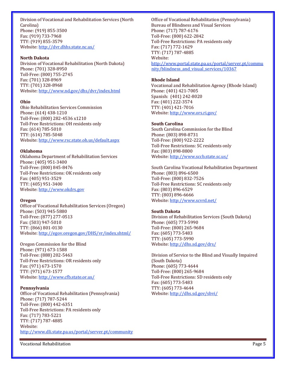 State Vocational Rehabilitation Agency, Page 5