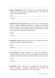 Employee Evaluation Form, Page 3