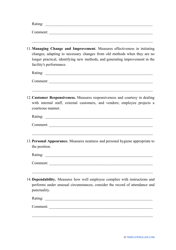 Employee Evaluation Form, Page 4