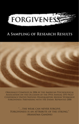 Document preview: Forgiveness: a Sampling of Research Results - American Psychological Association